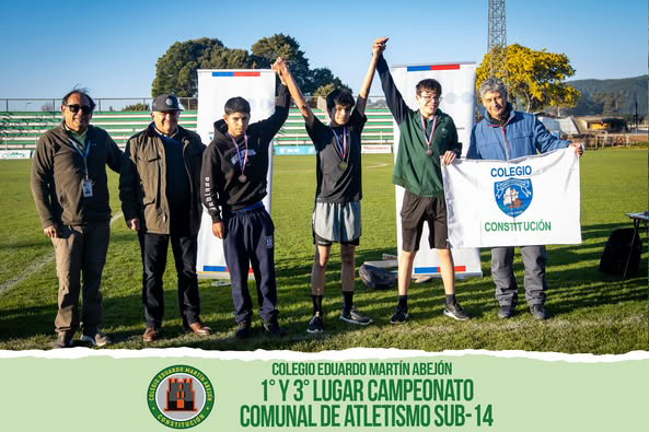 1er y 3er lugar campeonato comunal atletismo cema