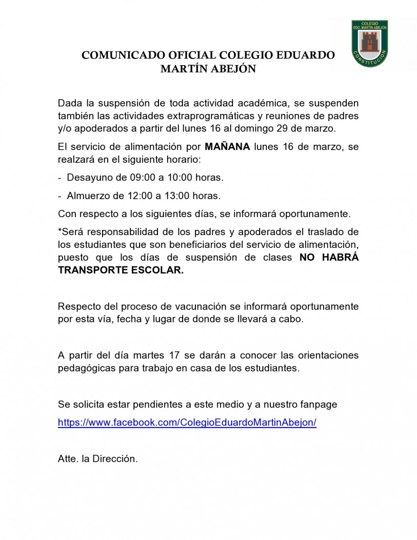 COMUNICADO OFICIAL COLEGIO EDUARDO MARTÍN ABEJÓN page0001